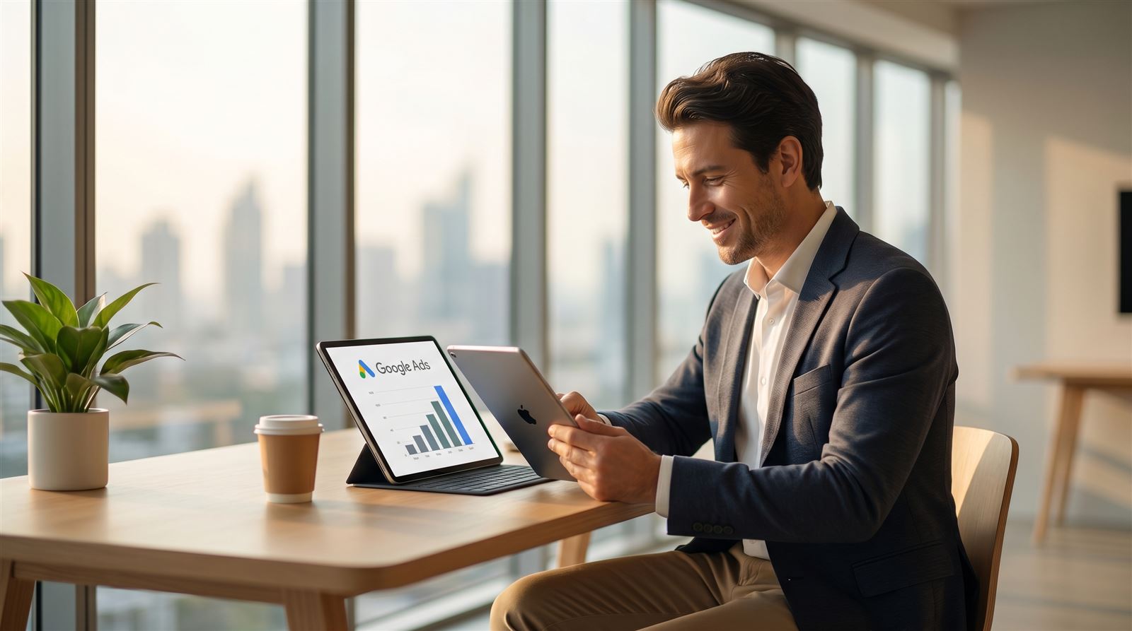 A marketer reviewing channel performance