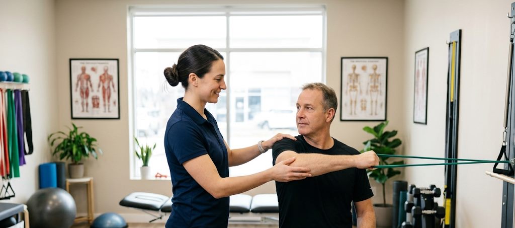 A content specialist structuring clinic content for modern search
